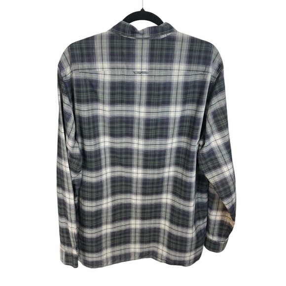Vince Plaid Men’s Long Serve‎ Button Down Shirt Size XL Gray/Black - Picture 2 of 4